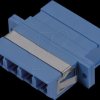 62055Q-K-BLUE FO adapter, LC Quad / LC Quad, OS2, blue