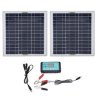 Zestaw paneli słonecznych 100W Aluminiowa rama Ogniwa polikrystaliczne 12V System zasilania off-grid Kontroler MPPT USB RV Łódź