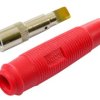 Gniazdo 4 mm na przewód GP430-R 24A czerwone