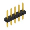 Pin header, 5 pole, pitch 2 mm, straight, black, SLY 1 085 5 G