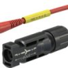 Adapter measuring lead, 4 mm safety plug to 4 mm solar plug, 1.5 m, 1.0 mm², red, 1 kV, 19 A, 32.1199-15022