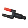 Adapter BNC, rodzaj: Żeński, wtyk: 4mm, Czerwony/czarny