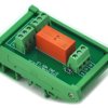 ELECTRONICS-SALON DIN Rail Mount Passive Bistable/Latching DPDT 8A Power Relay Module, 24V Version