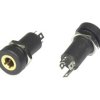 Gniazdo jack 3.5mm stereo + mikrofon przykręcane 4pin