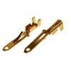 Konektor płaski 2,8mm męski z zaczepami złocony