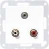 Jung Płytka przycisku Cinch, Jack 3,5 mm AS 500, A 500, A creation, A plus śnieżnobiały MAA1011WW 1 szt.