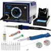 Stacja lutownicza WEP 936 60W ESD Safe - MEGA ZESTAW z elektrycznym odsysaczem 30W, Kontaktem IPA 100ml, 10x Grot i chemią