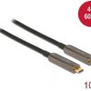 Delock USB kabel Złącze męskie USB-C® 10 m czarny 84103 4K UHD, styki pozłacane USB-C Kabel