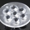 Soczewka LED 7-LEDowa 50 (Dia.) x 10.7mm, D 50mm, kąt widzenia 19°, do użytku z Cree XB-D, Cree XP-E, Cree XP-G,