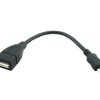 microUSB Male to USB A Female OTG Adapter Cable