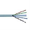 Przewód kat.6 U/UTP linka , wewnętrzny, szary, LSOH/LSZH, 4x2x24AWG, 305m