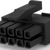 Socket housing, 10 pole, pitch 3 mm, straight, black, 1-794617-0