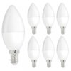 Żarówka LED E14 230V 6W świecowa 500lm DIMMABLE neutralna biała komplet 6szt