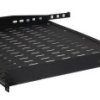Półka stała 19 cali 1U głębokość 250mm RAL9005 19-0046C