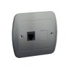 Gniazdo telefoniczne Simon Akord RJ11 aluminiowe