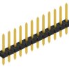 Pin header, 12 pole, pitch 2 mm, straight, black, SLY110412G