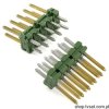 825440-5 Connector 2 x 5 Pin Gold THT TYCO