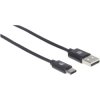 Manhattan 354929 USB cable USB 2.0 USB-A to USB-C 2m Black