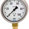 WIKA 9850619 Manometr sprężynowy kapsułkowy Cu-Leg Robust Cl 1.6 612.20.100 -250...0 mbar G1/2B dolny Przyłącze G 1/2 B