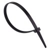7.6mm x 300mm Black Cable Tie - Pack of 100