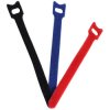 Cable tie assortment, releasable, PA/polyester, (L x W) 145 x 11 mm, black/blue/red, BS18-10001, package with 12 pieces