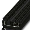 Through terminal block, spring balancer connection, 0.08-4.0 mm², 3 pole, 24 A, 8 kV, black, 3037342