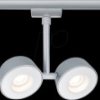 95471 URail LED rail spotlight Pellet, 2x350 lm, 2x 6.7 W, 2700 K, chr