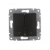 VENA Przycisk żaluzjowy z klawiszem bez ramki16AX250V czarny mat 510918