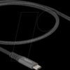 80021 USB 3.1 cable, C plug to socket, 100 W, 0.5 m