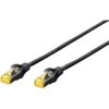 Digitus DK-1644-A-005/BL Network cable CAT 6A 0.50 m Black halogen-free