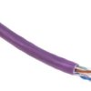 Kabel Kategorii 6, L. Żył: 1Rozmiar: 24 Awg Fioletowy, Niezakończony...