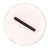 Soczewka Przycisku 22Mm Płaska Biała Z Symbolem Zmniejszanie (Minus)...