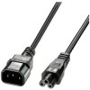 LINDY 30343 Power Cable C14 to C5 5m Black