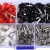 Double wire end ferrules assortment, isolated, 200 pieces, 22C483