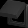 2518-WD-915 Cover frame with hinged cover, 1-gang, IP44 Busch-balance® SI