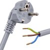 Kabel zasilający HAWA 1008226, H05VV- F 3G1 1,5 mm, 250 V, 16A, 3 m, szary