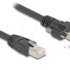 80477 Patch cable, Cat.6a, S/FTP, with screws, 1 m