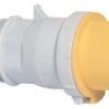 Złącze przemysłowe - zasilające 16A Wtyczka 110 V 2P + E Męski Bals Żółty Montaż na kablu IP44