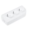 GNIAZDO DO PRZEDŁUŻACZA 3-GNIAZDA Z UZIEMIENIEM BIAŁE GN-30