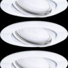 93422 Base recessed light, 5 W, 3000 K, 20°, round, white, set of 3
