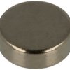 Magnes stały; cylindryczny; N38; 6mm; 2mm; niklowany; neodymowy