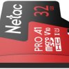 Netac Technology NT02P500PRO-032G-R microSDHC 32 GB A1 Application Performance Class zoptymalizowany dla kamer monitoruj