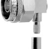 N plug 50 Ω, RG-58C/U, solder/crimp connection, angled, 100023894