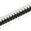 Pin header, 15 pole, pitch 2.54 mm, straight, black, 10039832