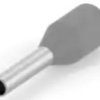 Insulated wire end ferrule, 0.75 mm², 12 mm/6 mm long, DIN 46228-4, gray, 966067-4