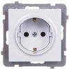 AS Gniazdo pojedyncze z/u Schuko białe GP-1GS/m/00