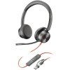 HP 8X223AA Blackwire 8225 On-ear Stereo Black Noise cancelling Corded Headset