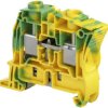 Screw terminal block, screw connection, 16 mm², 2 pole, 8 kV, yellow/green, 1SNK512150R0000