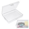 Prostokątne Pudełeczko 12,5x8,5x2,5cm Organizer Transparenty Zamykany