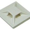 Mounting base, ABS, white, self-adhesive, (L x W x H) 19.1 x 19.1 x 4.6 mm, ABMM-A-C